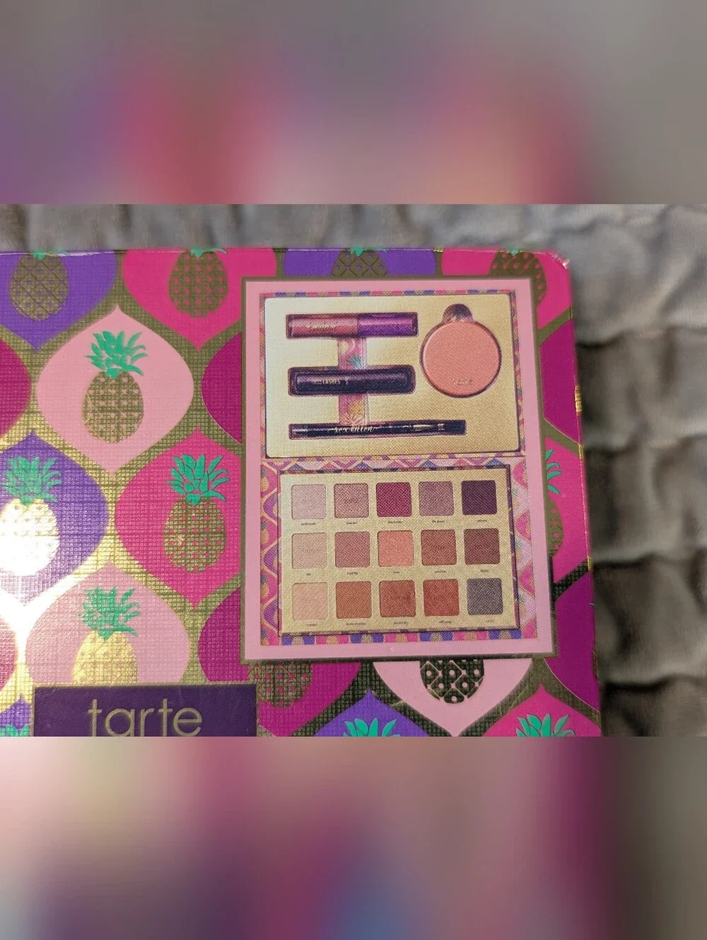 Tarte Passport To Paradise 4pc Collector's Set Eyeshadow Palette Missing Mascara - Picture 4 of 8